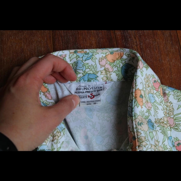 Vintage Sears "the shirt" in floral pattern - Picture 4 of 6